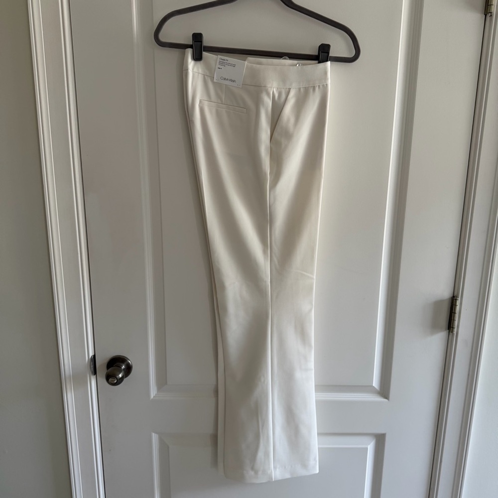 Calvin Klein Cream Trousers - Picture 2 of 9